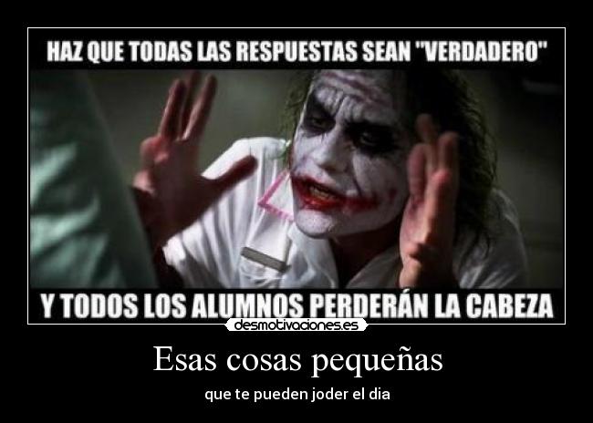 Esas cosas pequeñas -