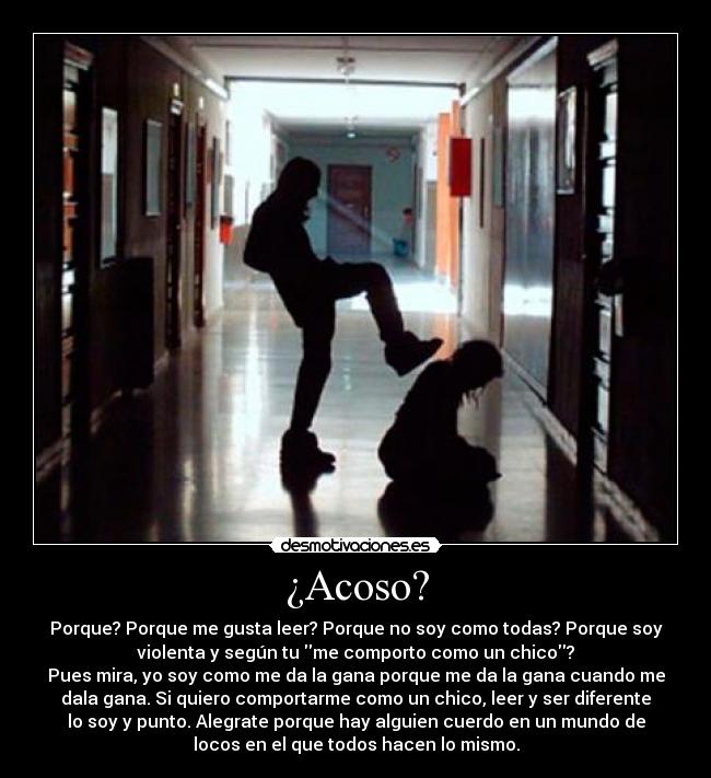 ¿Acoso? -