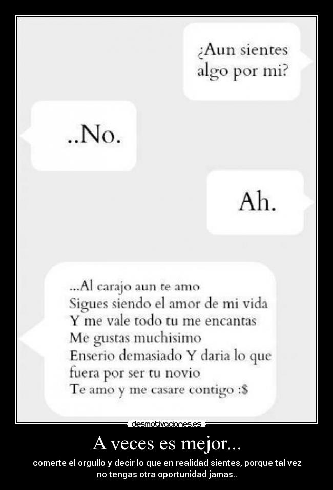 A veces es mejor... - 