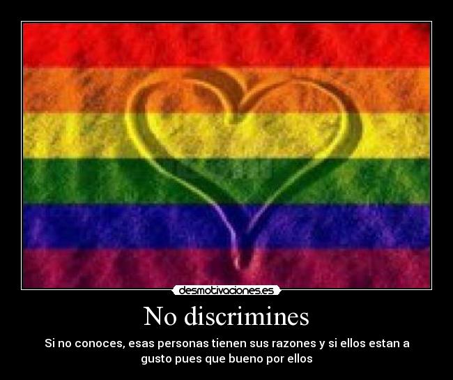 No discrimines -