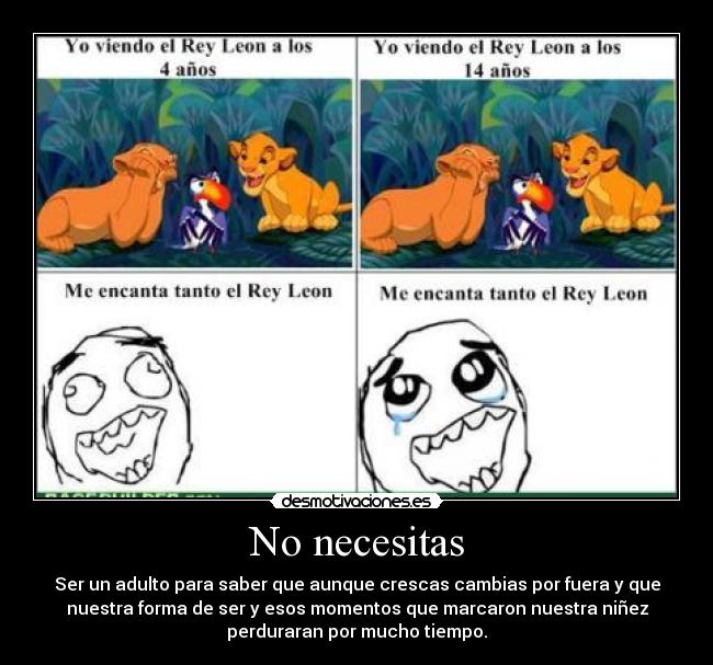 carteles reyleon simba hakunamatata infancia leon rey desmotivaciones