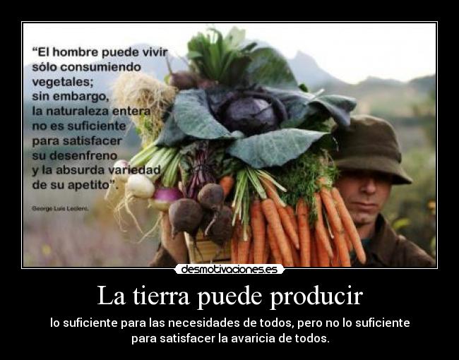 La tierra puede producir - 