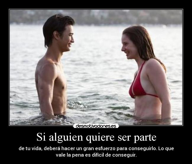 Si alguien quiere ser parte -