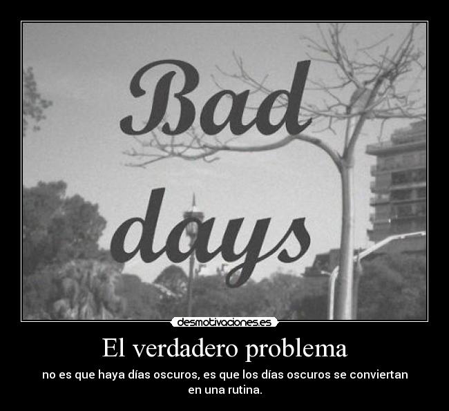 El verdadero problema -