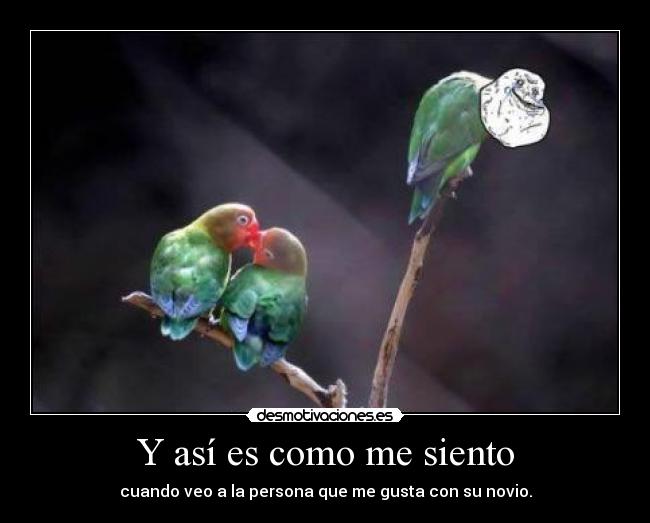 Y así es como me siento -