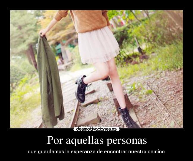 Por aquellas personas - 