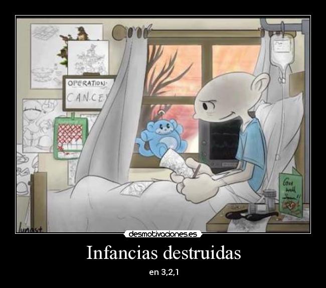 carteles infancias destridas desmotivaciones