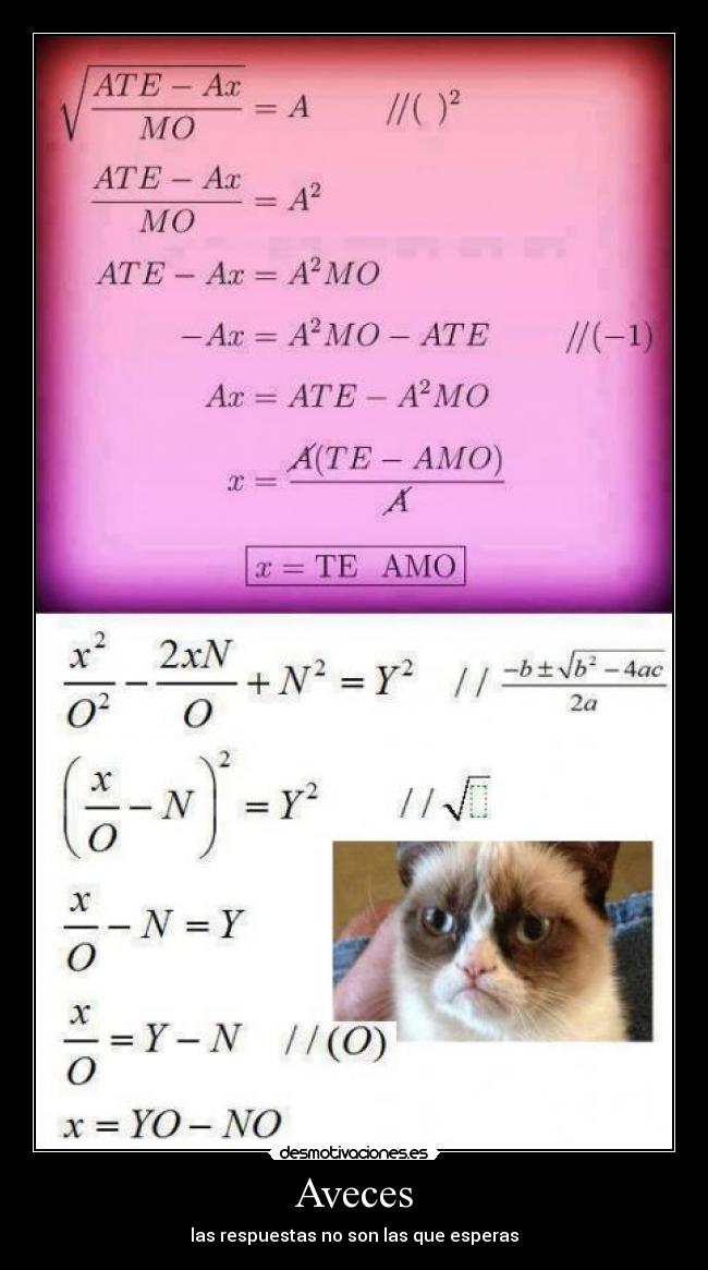 Aveces - las respuestas no son las que esperas