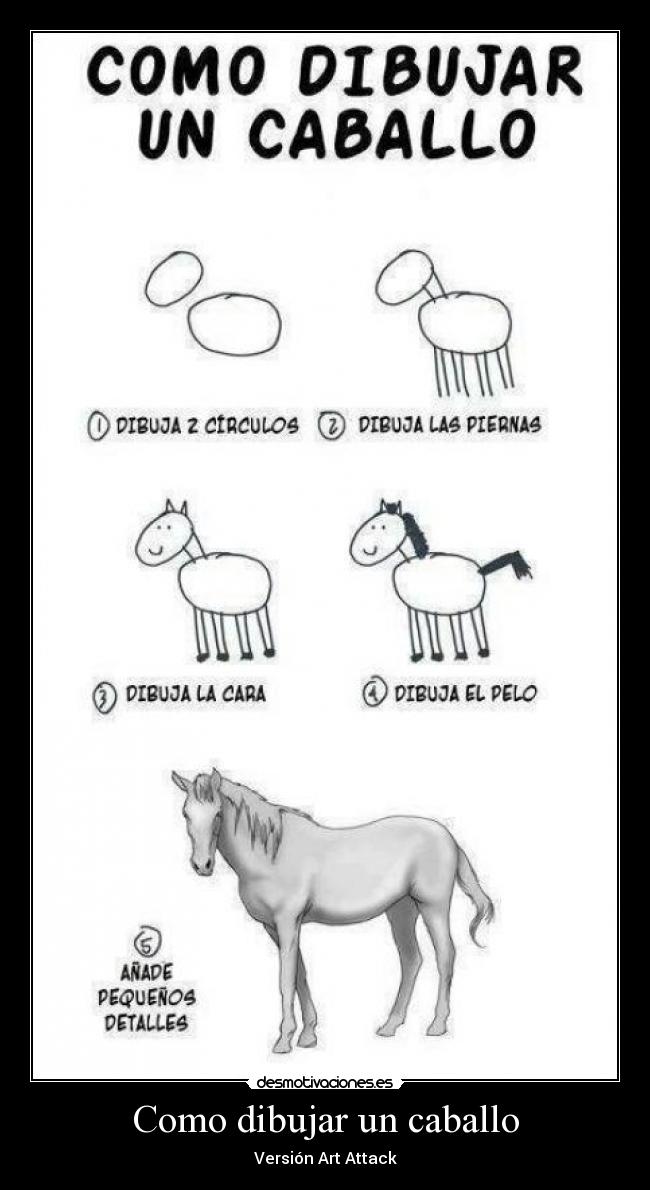Como dibujar un caballo -