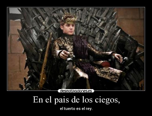 carteles joffrey lannister justin bieber refran game thrones desmotivaciones