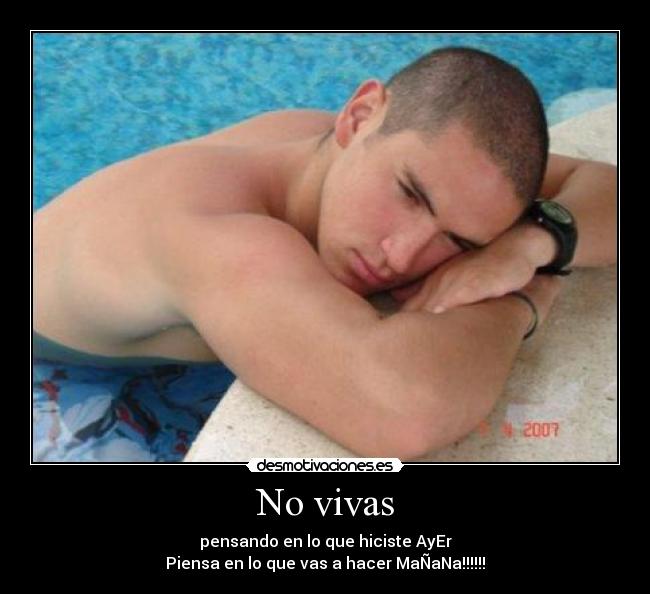 No vivas -