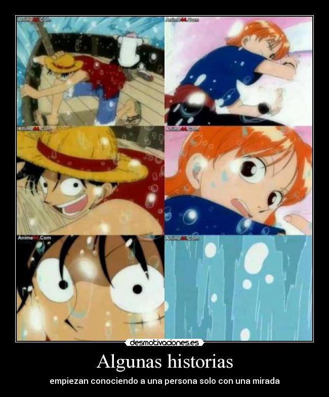 Algunas historias - empiezan conociendo a una persona solo con una mirada