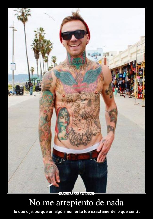 No me arrepiento de nada -