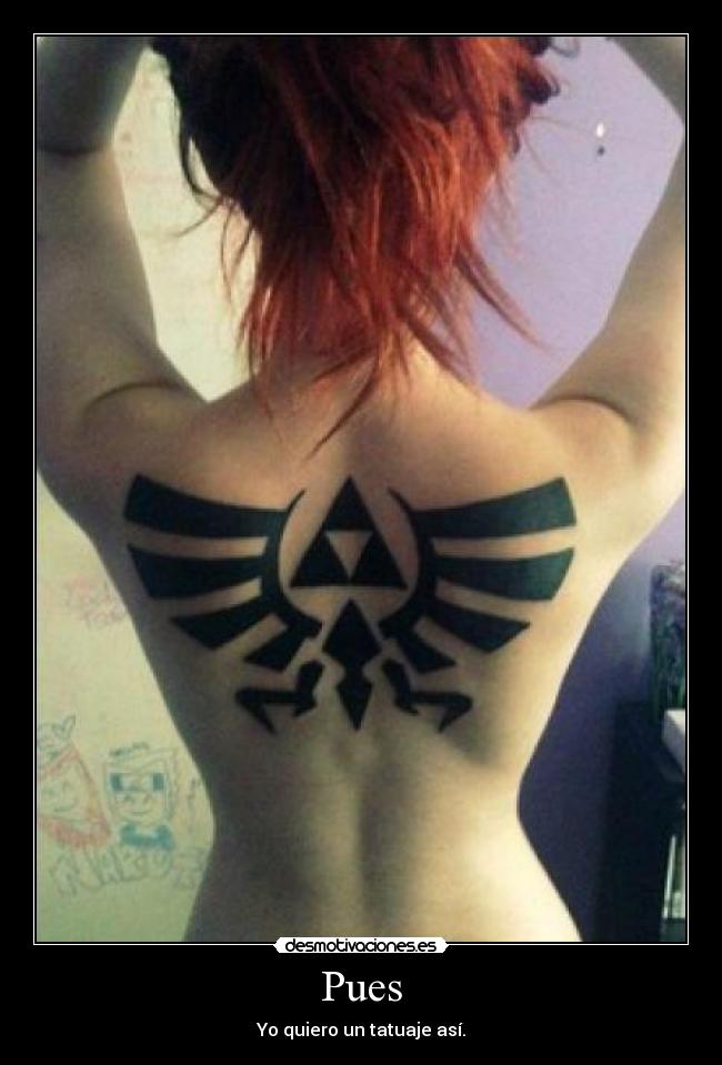 carteles zelda tatuaje trifuerza desmotivaciones