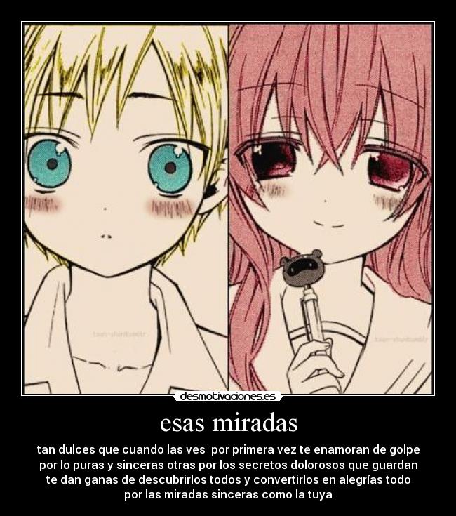 esas miradas -