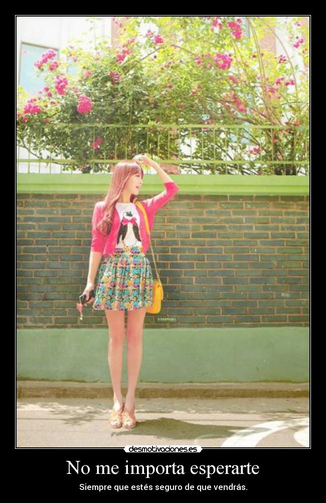 No me importa esperarte -