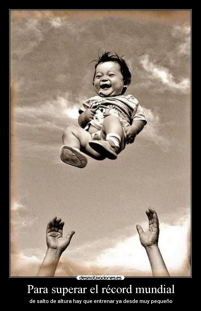 Para superar el récord mundial - de salto de altura hay que entrenar ya desde muy pequeño