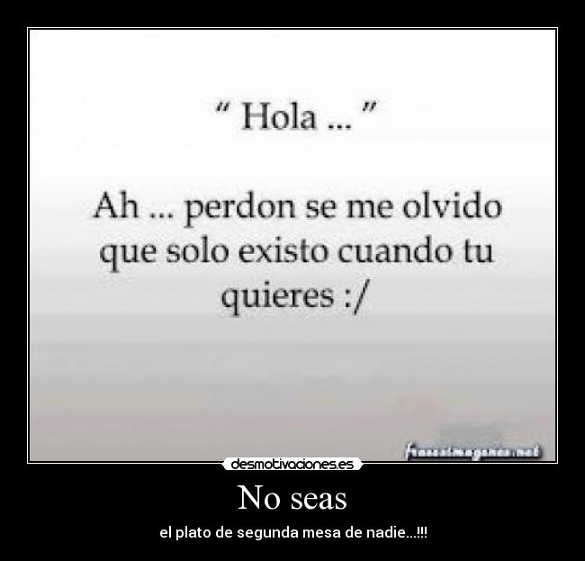 No seas - 