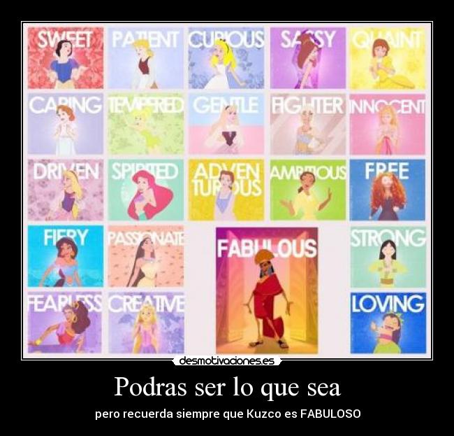 carteles disyer kuzco siempre fabuloso desmotivaciones