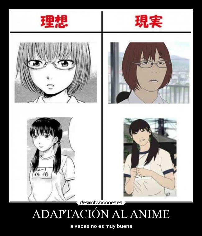 ADAPTACIÓN AL ANIME - a veces no es muy buena