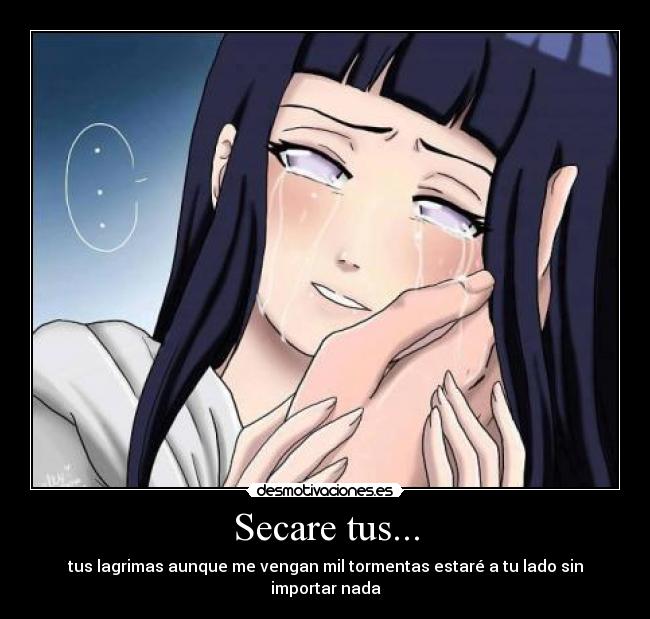 Secare tus... - tus lagrimas aunque me vengan mil tormentas estaré a tu lado sin importar nada