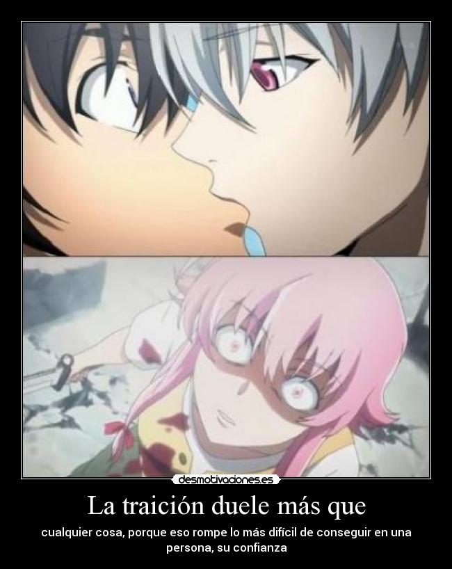 La traición duele más que -