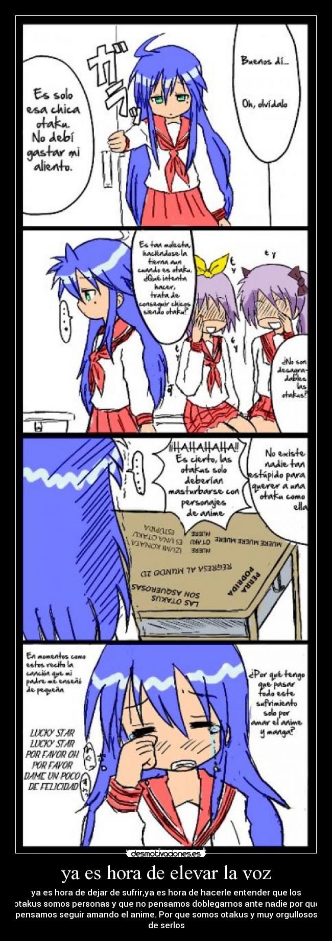 ya es hora de elevar la voz -