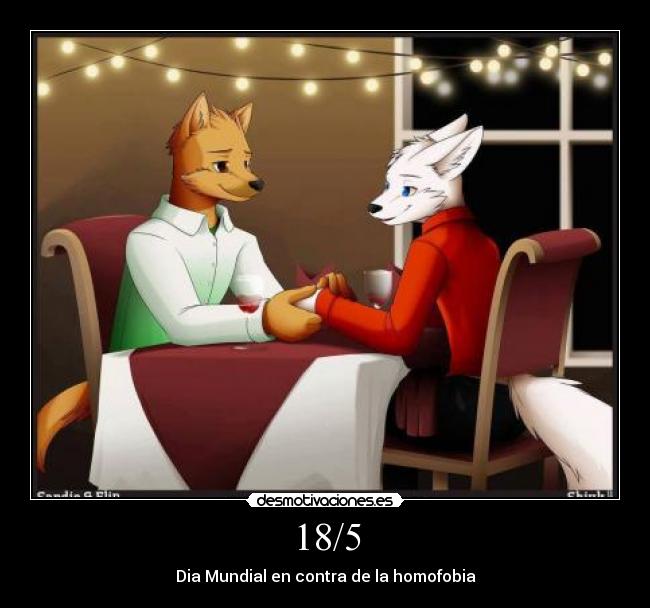 18/5 - Dia Mundial en contra de la homofobia