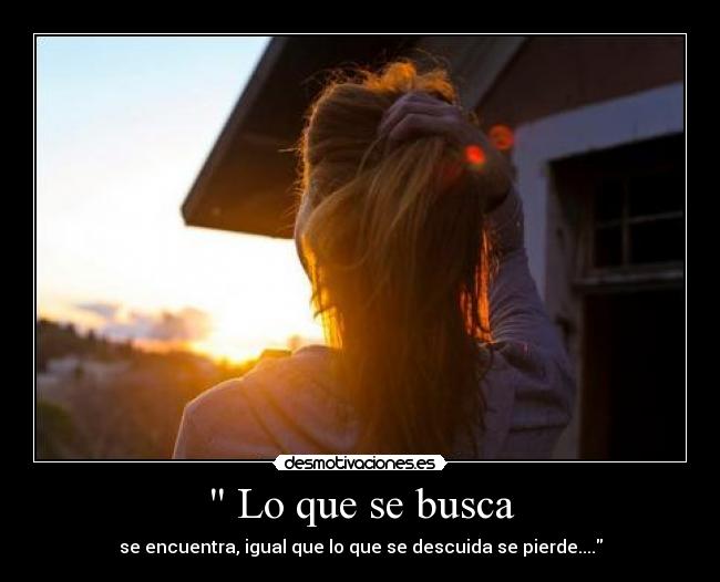 Lo que se busca -