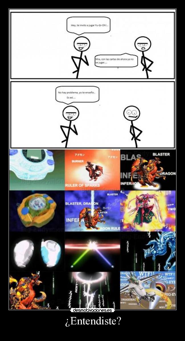 carteles anime manga yugioh yugi croosover digimon dragon ruler incandens cascades crimson blader desmotivaciones