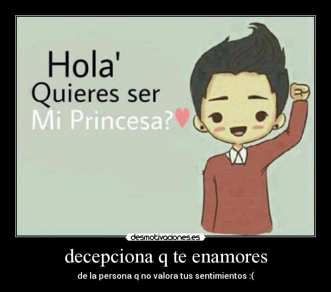 decepciona q te enamores -