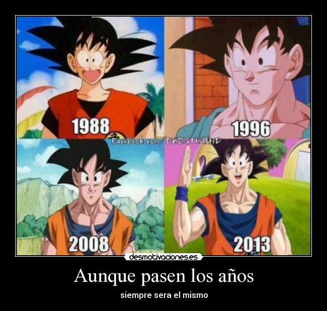 carteles dragon ball goku echos reales infancia anos viejos tiempos desmotivaciones