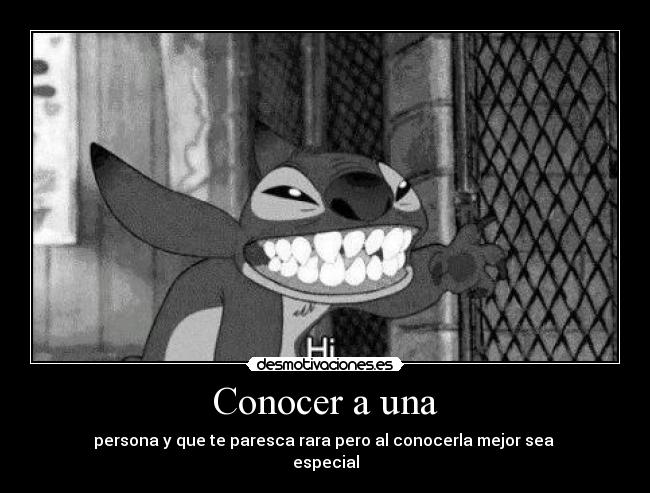 Conocer a una -