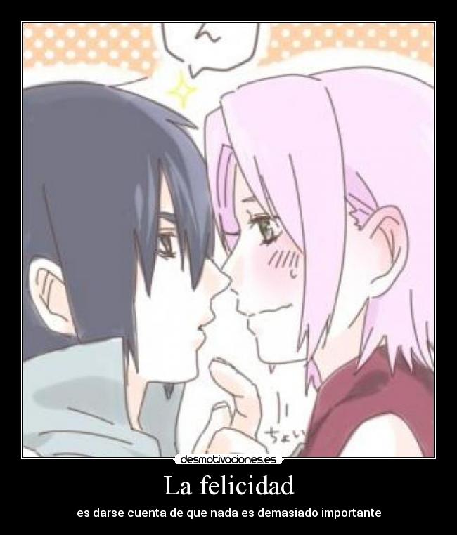 La felicidad - es darse cuenta de que nada es demasiado importante