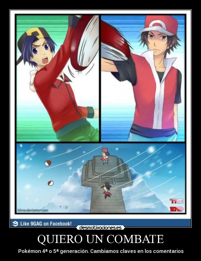 carteles pokemon quiero combate venga conoooo desmotivaciones