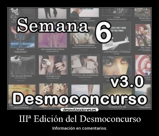 IIIª Edición del Desmoconcurso - Información en comentarios.