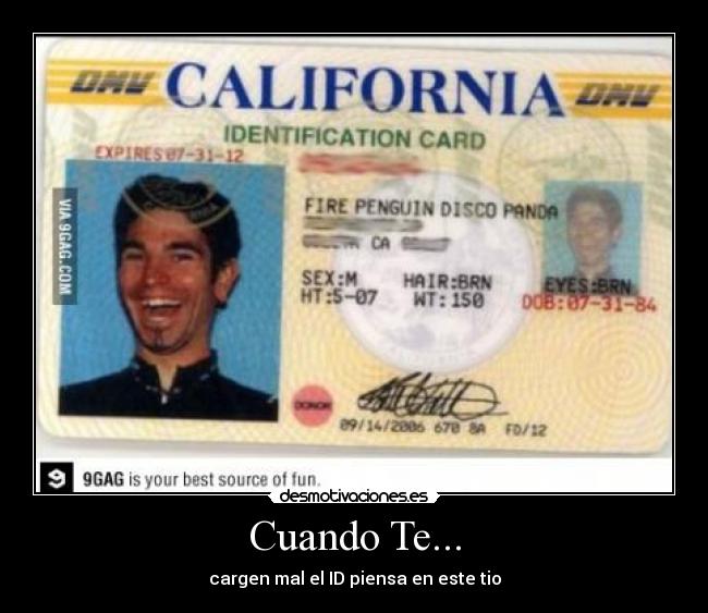 Cuando Te... - cargen mal el ID piensa en este tio