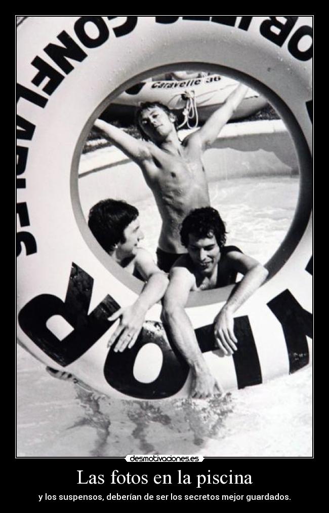 Las fotos en la piscina -