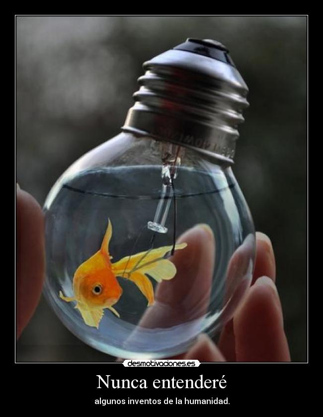 Nunca entenderé - algunos inventos de la humanidad.