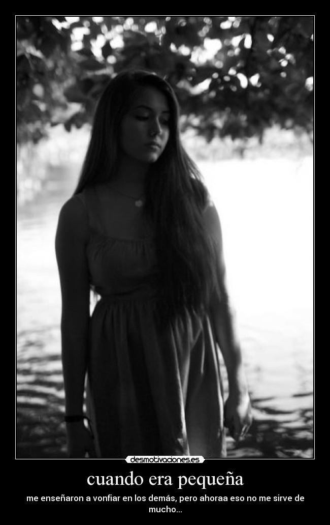 cuando era pequeña - 