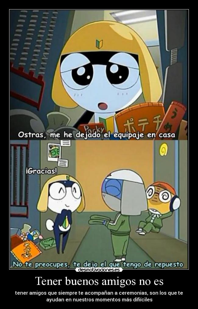 carteles amigos keroro primer cartel desmotivaciones