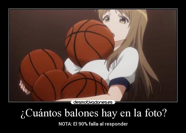 ¿Cuántos balones hay en la foto? - NOTA: El 90% falla al responder