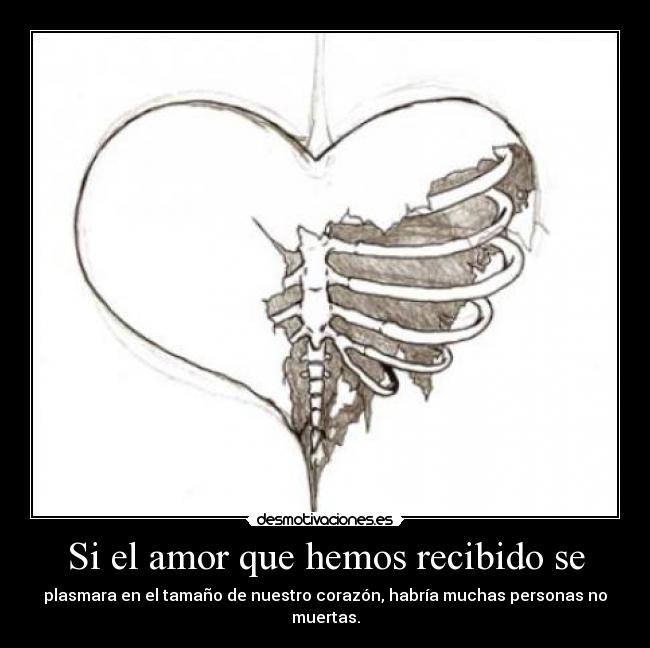 Si el amor que hemos recibido se -