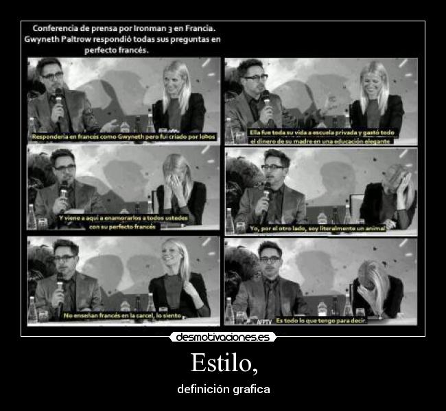 Estilo, - definición grafica