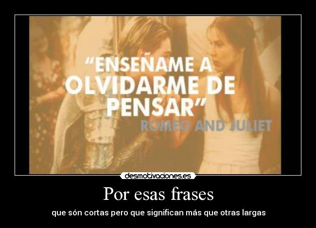 Por esas frases -
