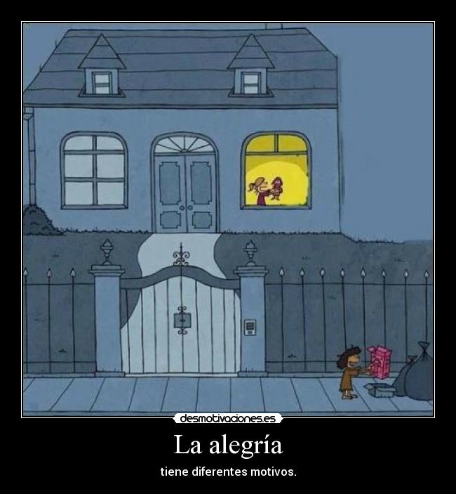 La alegría -