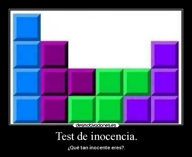 Test de inocencia. - 