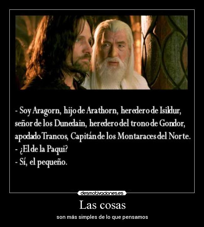 Las cosas - son más simples de lo que pensamos