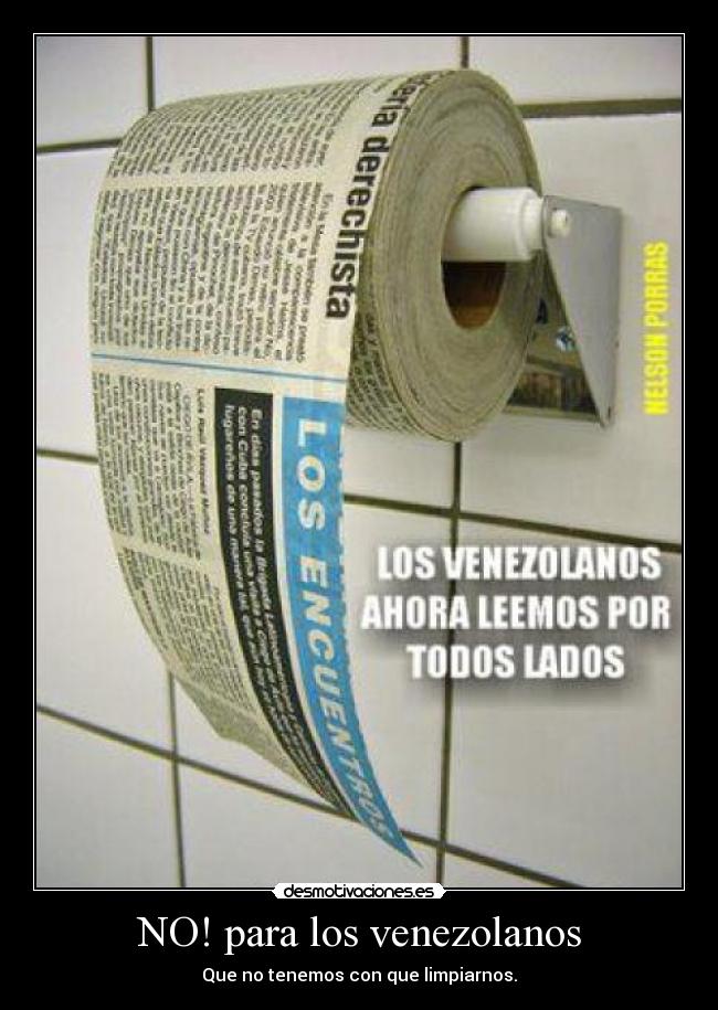 NO! para los venezolanos -