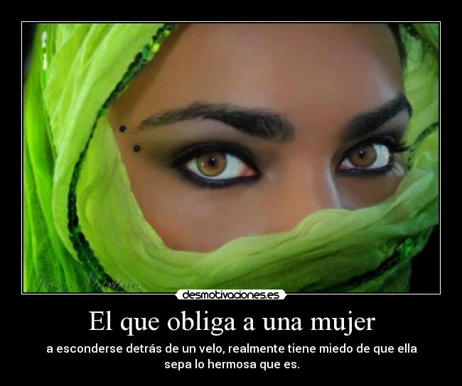 carteles mujer velo desmotivaciones